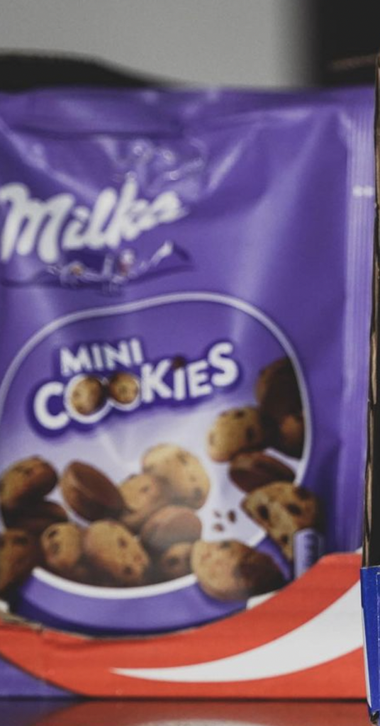 Milka mini cookies
