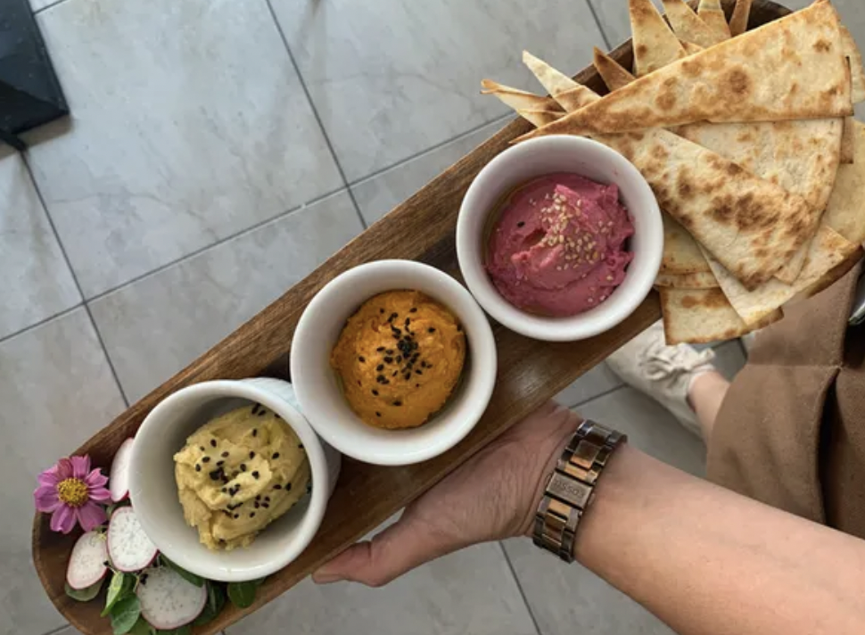 Trio de hummus